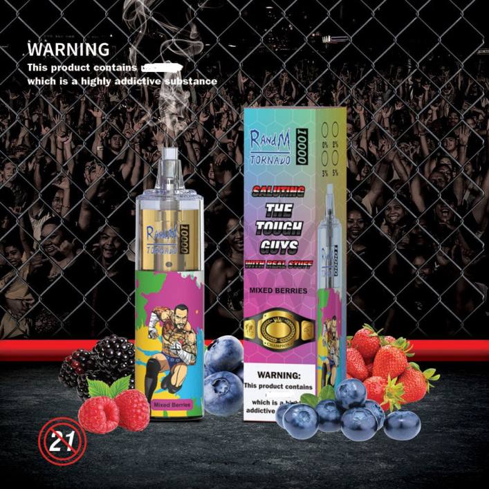 RandM Vape Rabattcode | RandM Tornado 00P2105 10000 Airflow Control Vape-Gerät 1St gemischte Beeren